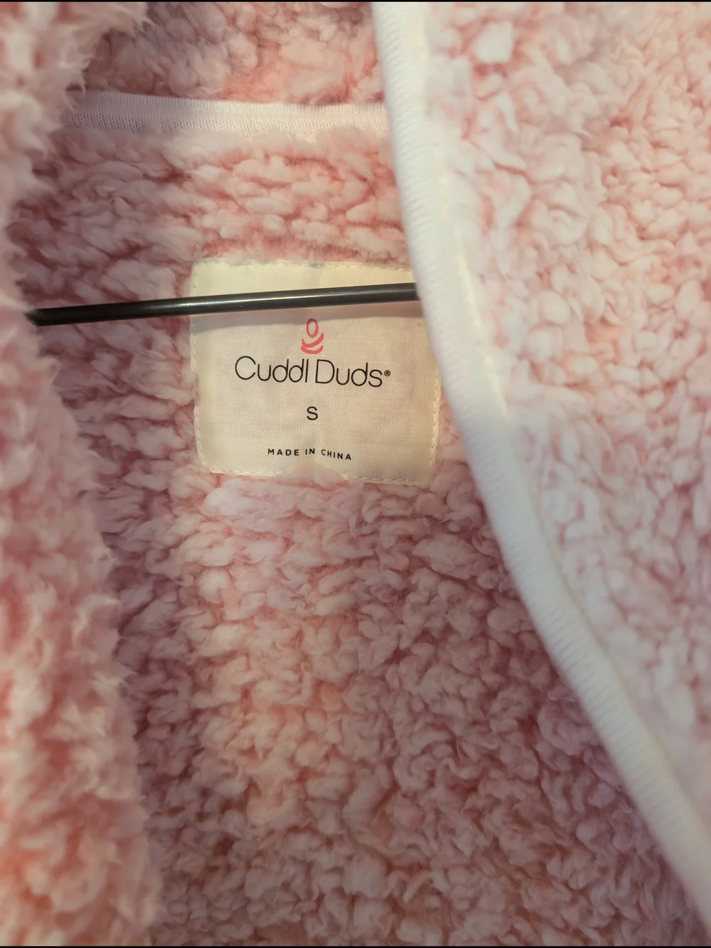 NWT Cuddl Duds Pink Sherpa Cardi Small - Picture 4 of 9